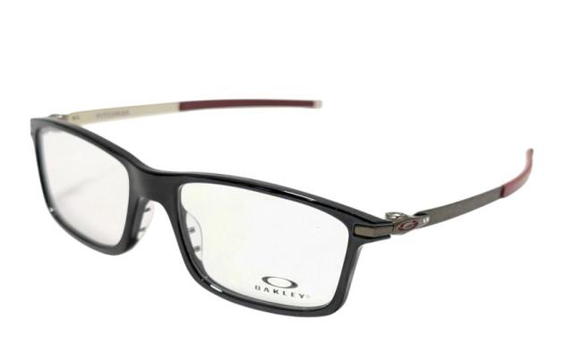 未使用 オークリー 眼鏡 ピッチマン PITCHMAN OX8050 0557 メガネフレーム 伊達メガネ ボルドー めがね ブラック ポリッシュ メンズ 紳士