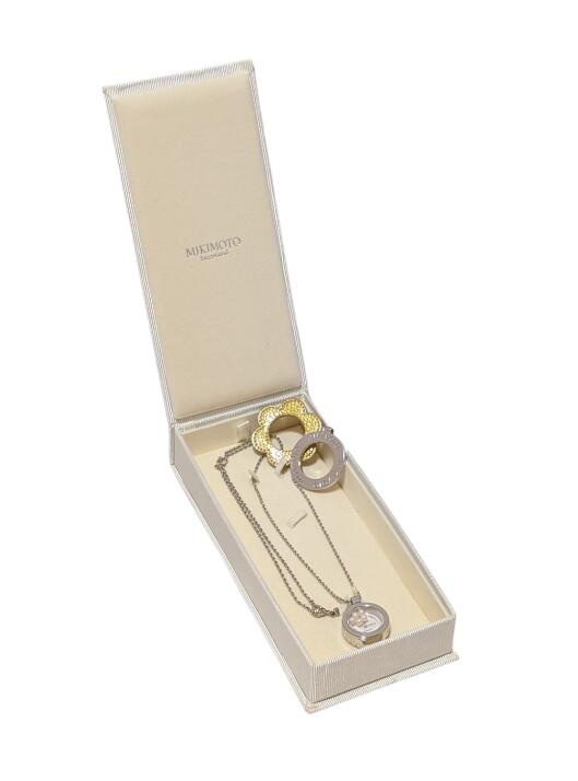 MIKIMOTO ミキモト インターナショナル 7Pパール 真珠 ネックレス 時計