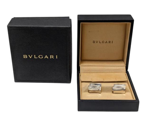 BVLGARI ブルガリ 18K & SV925 コンビ オーバルカフス 【公式通販】