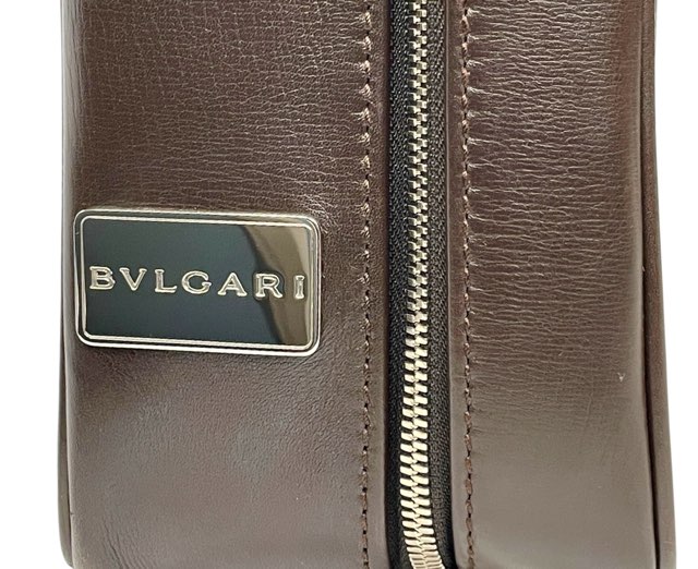 ブルガリ ブリーフケース 鍵付き ビジネスバッグ トランク レザー ダークブラウン 茶色 革製 メンズ 大きめ 出張用 オールレザー ロゴ BV ブルガリ ブリーフケース 鍵付き ビジネスバッグ トランク レザー