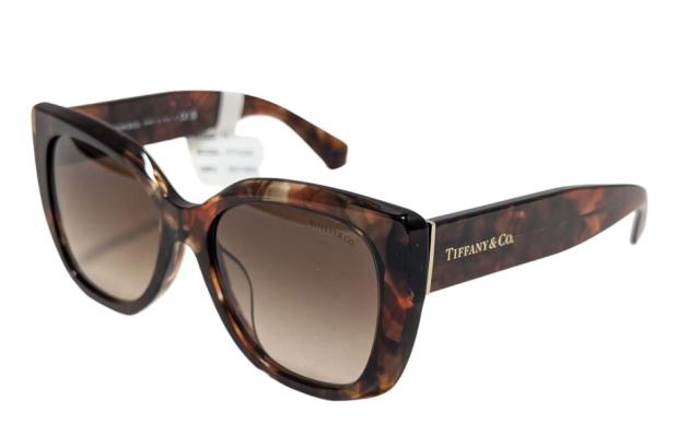 未使用 ティファニー サングラス Tiffany & Co. ＴＦ4229 ブラウン スクエア グラデーション べっ甲調 ＴＩＦＦＡＮＹ レディース メンズ