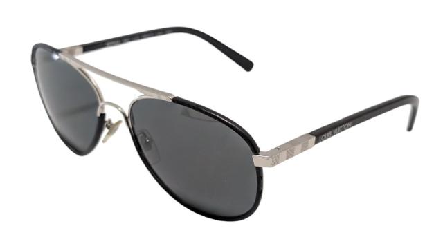 ルイヴィトン サングラス アトラクション パイロット Z0704U ブラック ティアドロップ シルバー 黒 メンズ レディース 59□16-145 アビエ