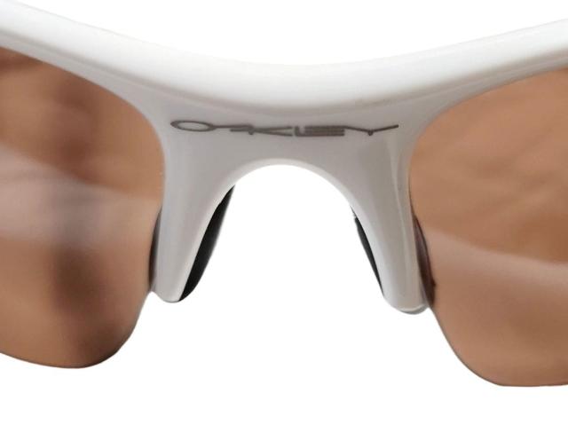 オークリー サングラス フラックジャケット Flak Jacket 白 偏光レンズ  