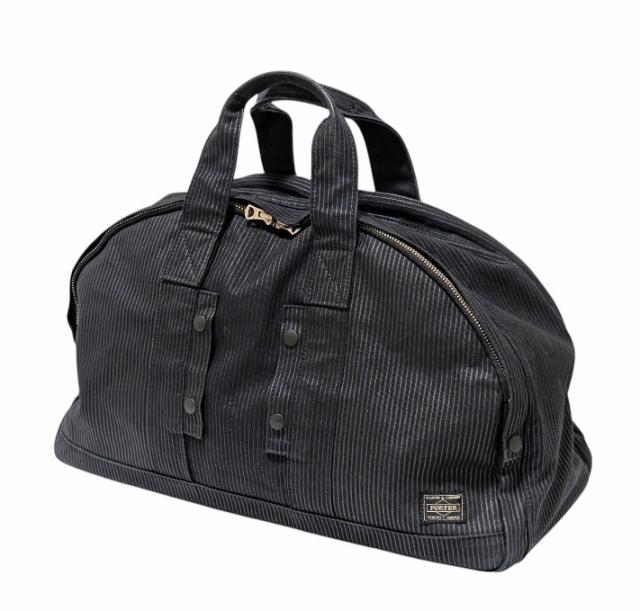 PORTER タンカー ミニボストンバッグ 黒 中古・古着通販】PORTER (ポーター) タンカーミニボストンバッグ