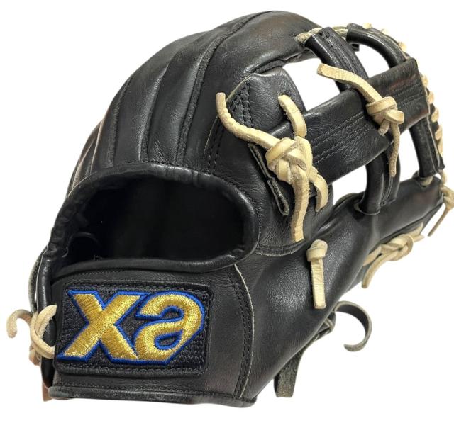 XANAX ザナックス Xa BMG-5287T ベースボール グラブ グローブ　ブラック 本革　レザー  右利き用　28ｃｍ　右投げ用 【中古】