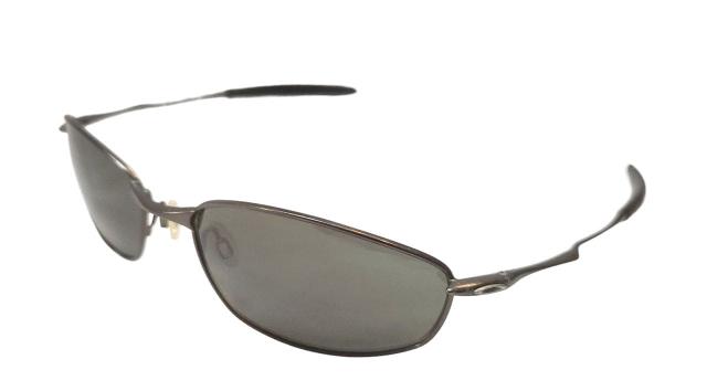オークリー サングラス WHISKER ウィスカー メタルフレーム ブラック ワイヤー OAKLEY ブラック メンズ レディース 【中古】