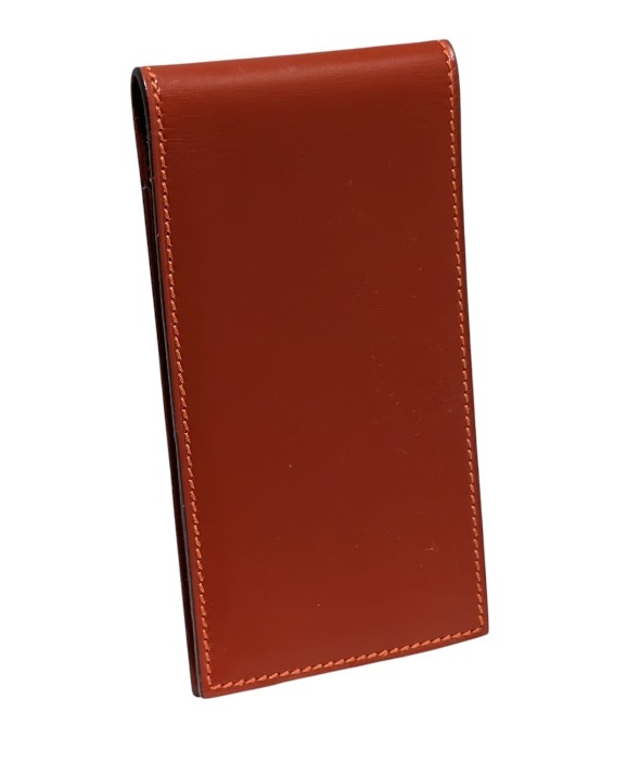 新品同様 エルメス メモ帳 レザー ボックスカーフ 二つ折り リフィル  