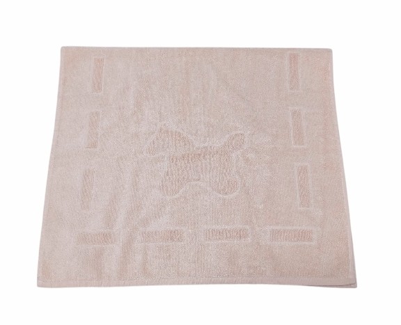 未使用 エルメス ダダ 木馬 ベビータオル CARRE DADA コットン60% レーヨン40% 箱付き バスタオル ベージュ系 淡色 HERMES 【中古