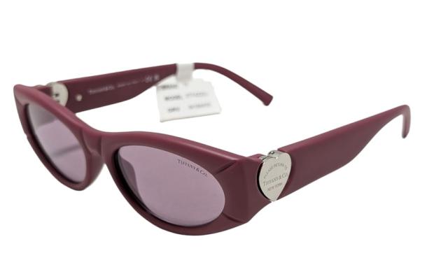 未使用 ティファニー サングラス シリコン シルバー レッド  リターントゥハート ハートタグ Tiffany & Co. TF4222U TIFFANY レディース
