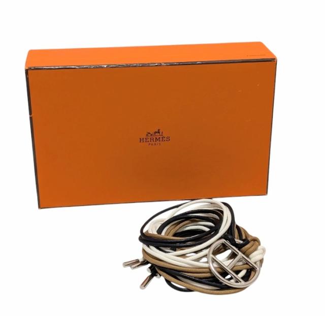 新品同様 エルメス ベルト サッシュベルト サッシュ 紐 Hモチーフ