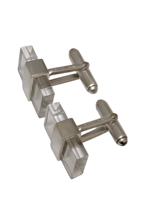 グッチ カフス カフリンクス クリア シルバー SV925 メンズ アクセサリー GUCCI 【中古】 グッチ カフス カフリンクス クリア シルバー SV925 メンズ