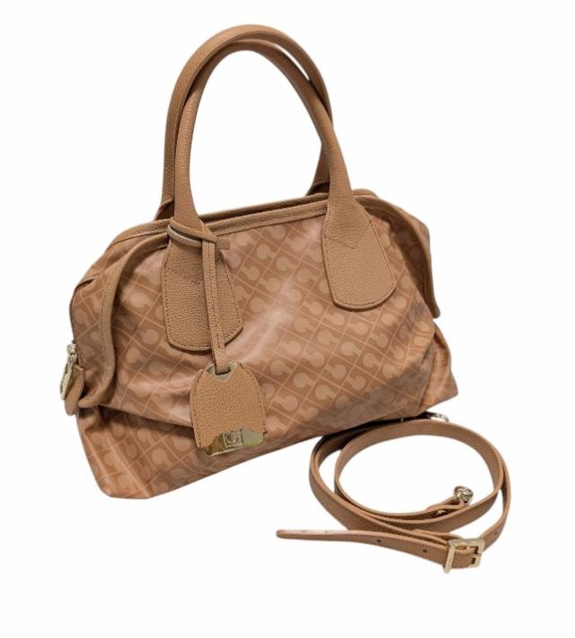 ゲラルディーニ ハンドバッグ ２WAY ショルダーバッグ　トートバッグ ＰＶＣ ブラウン レッド 茶色 トート レディース バッグ GHERARDINI