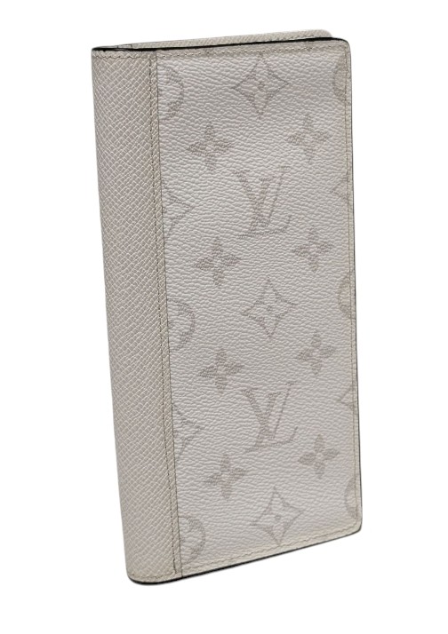 ルイヴィトン タイガラマ ポルトフォイユ ブラザ 二つ折り長財布 M30298 アンタークティカ ホワイト系 タイガレザー 型押しレザー キャン