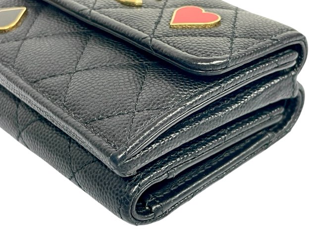 シャネル CHANEL 財布 スモールフラップウォレット マトラッセ 3つ折り