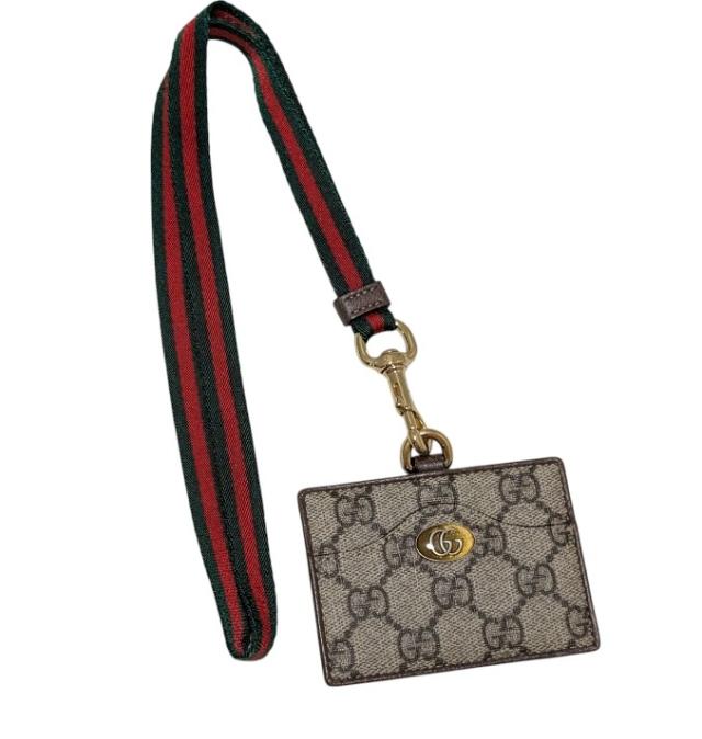 グッチ カードホルダー ＩＤカードケース ＧＧスプリーム パスケース オフディア メンズ レディース カードケース ストラップ 601584 Ｇ