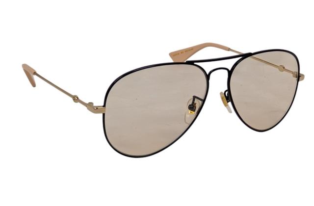 新品同様 グッチ サングラス ティアドロップ GG GG0515S  003 バンブルビー ゴールド ブラック 黒 BEE　メンズ レディース アイウェア GU