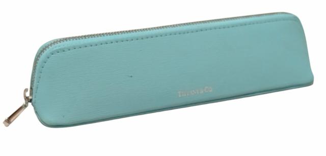 ティファニー ペンケース レザー ティファニーブルー 筆箱 マルチポーチ メンズ ポーチ レディース 筆記用具 筆入れ レザーケース TIFFAN