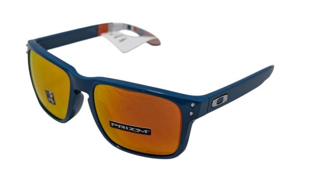未使用 オークリー ホルブルック サングラス OO9244 3456 HOLBROOK ブルー 青 PRIZM プリズムレンズ メンズ レディース OAKLEY 【中古】