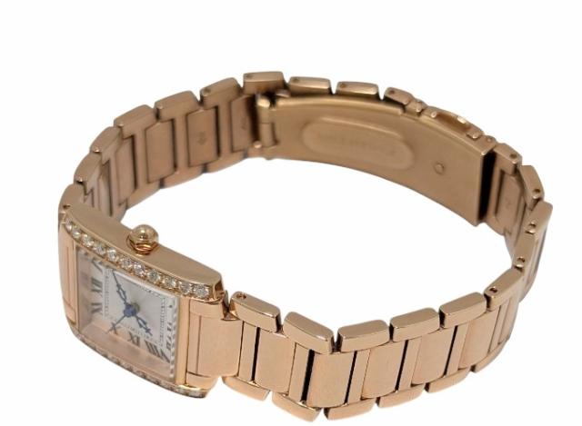 新品同様 ルナージュ 時計 ダイヤベゼル AD-018 PGカラー ローズ