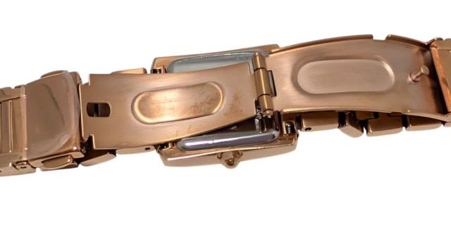 新品同様 ルナージュ 時計 ダイヤベゼル AD-018 PGカラー ローズ