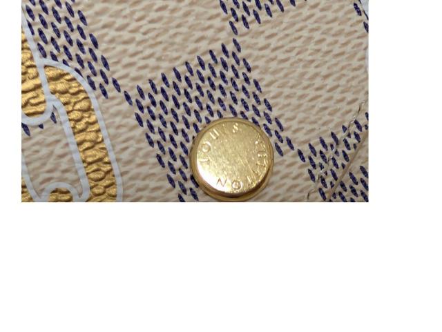 ルイヴィトン ダミエ アズール ノーティカルヴィクトリーヌ N40468 三つ折り財布 ロープ チェーン ポルトフィオユ･ヴィクトリーヌ コンパ ルイヴィトン ダミエ アズール ノーティカルヴィクトリーヌ N40468 三