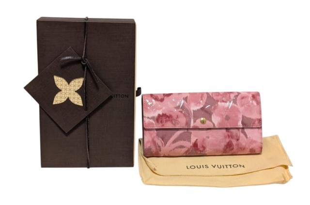 LV ルイヴィトン イカットフラワー ポルトフォイユ M90023 長財布 ルイヴィトン ヴェルニ イカットフラワー ポルトフォイユ サラ M90023