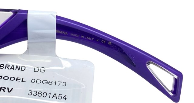 未使用 ドルチェ&ガッバーナ サングラス ドルガバ ロゴ DG DG6173 紫