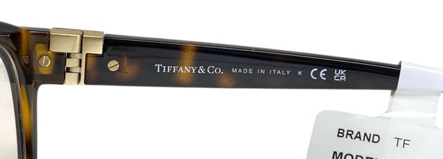 未使用 ティファニー 眼鏡 メガネフレーム TF2255 Tデザイン ブラウン