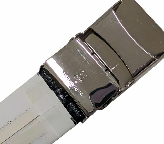 未使用 クロコダイル レザー ベルト 紳士用 100cm カット可 メンズ