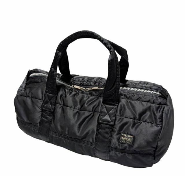 新品同様 ポーター タンカー ボストンバッグ ブラック 黒 ドラムバッグ ハンドバッグ メンズ ジムバッグ レディース PORTER 吉田カバン