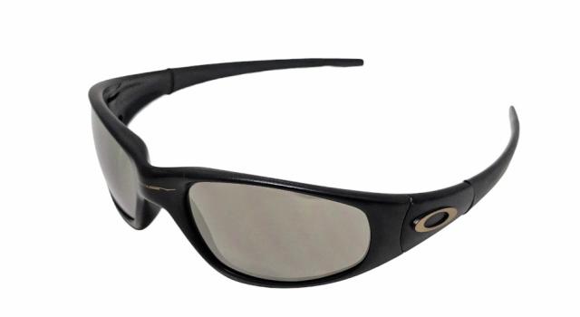 新品同様 オークリー サングラス ストレートジャケット1996 ブラック 黒 ゴールドミラー レンズ 1996年製 廃番モデル Y2K oakley straigh