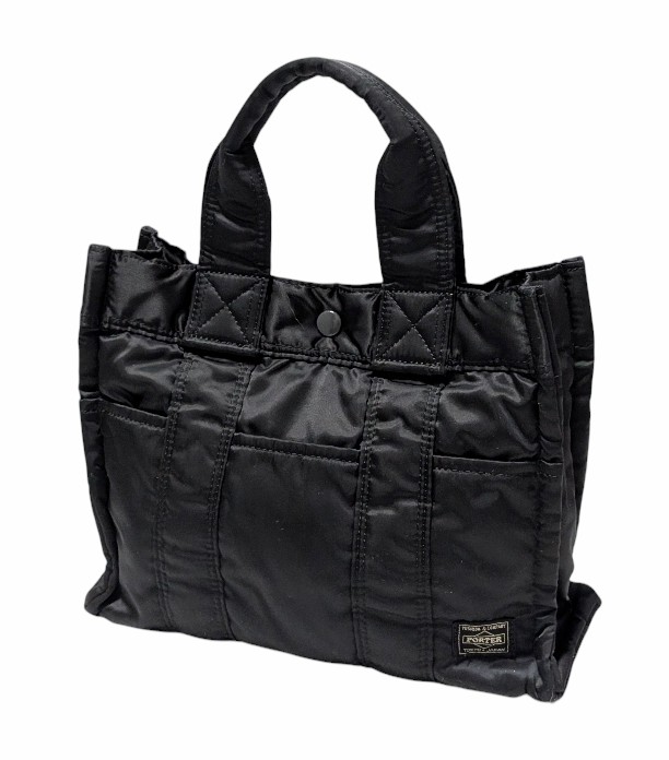 新品同様 HEAD PORTER ポーター トートバッグ タンカー 手提げ ブラック 吉田かばん ブラック 黒 トート PORTER メンズ レディース  【中