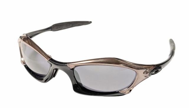 新品同様 オークリー サングラス SPLICE スプライス ブラック ブラッククローム 03-721 廃盤モデル Oakley 黒 箱付き メンズ レディース