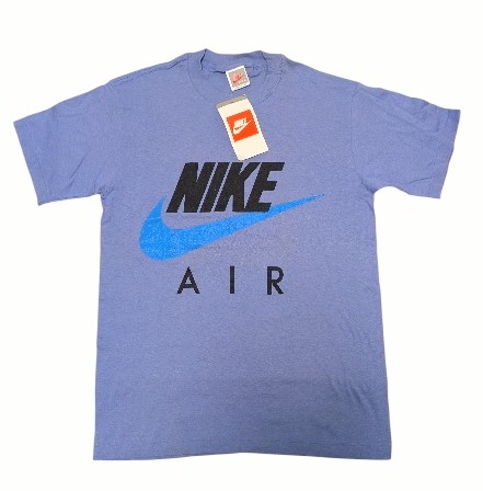未使用　保管品　ヴィンテージ　メンズ　ナイキ　80s NIKE AIR Tシャツ MADE IN USA 紙タグ付き 銀タグ S 【中古】