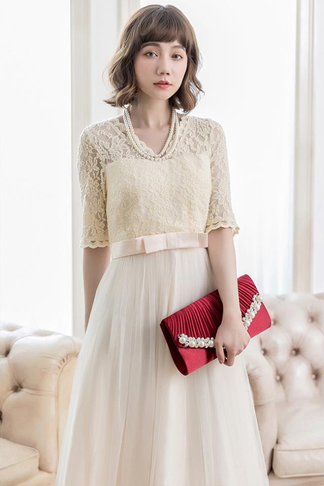 雑誌掲載／ お呼ばれ ワンピース パーティードレス フォーマル