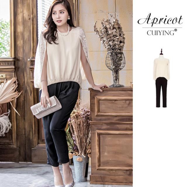 レビュー特典 パーティードレス パンツ 結婚式 お呼ばれ ドレス 大きい