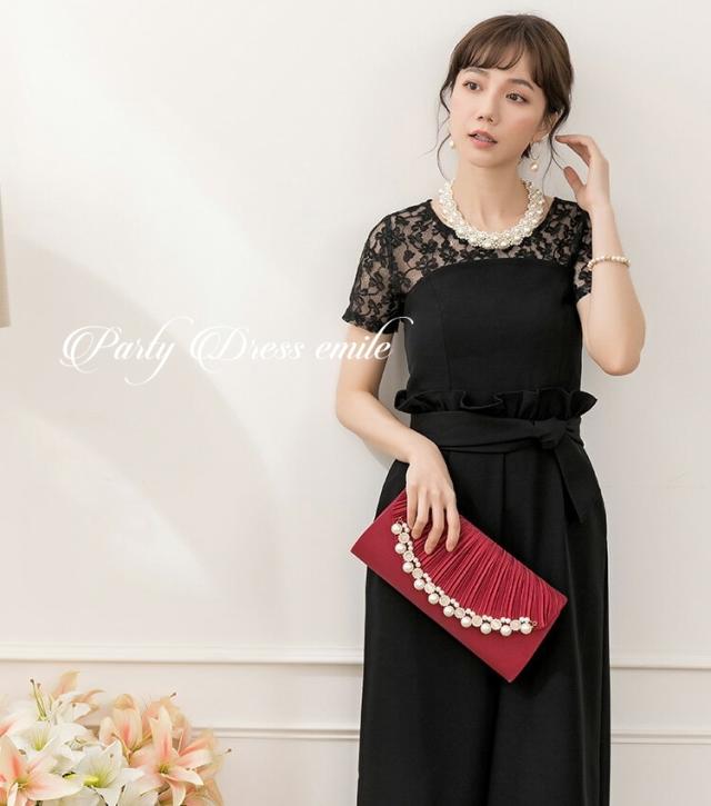 レビュー特典 パーティードレス パンツ 結婚式 お呼ばれ 二次会 ドレス