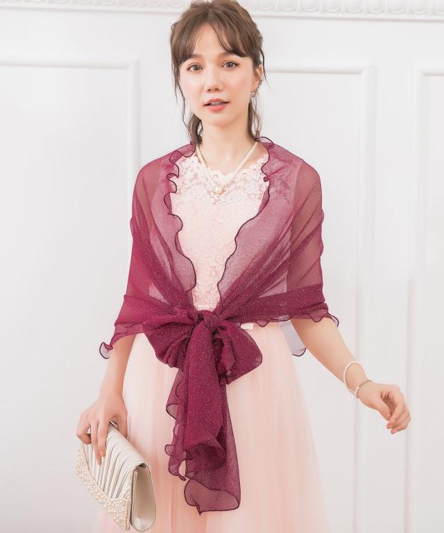 交換無料&レビュー特典 結婚式 ショール ストール ボレロ パーティー