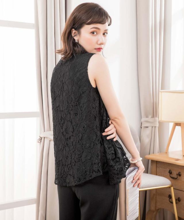パンツスーツ スーツ レディース 2点セット 体型カバー パンツドレス レディース 通勤 ビジネス 仕事 大きい 大きいサイズ 入学式 フォーマル emile0114 卒業式 卒園式_6