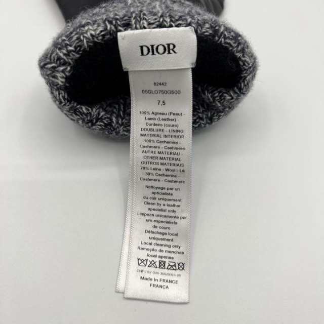 中古 希少 DIOR ディオール レディース 手袋 ロング ロンググローブ アームカバー グローブ カシミヤ カシミア レザー ブランド｜au PAY  マーケット