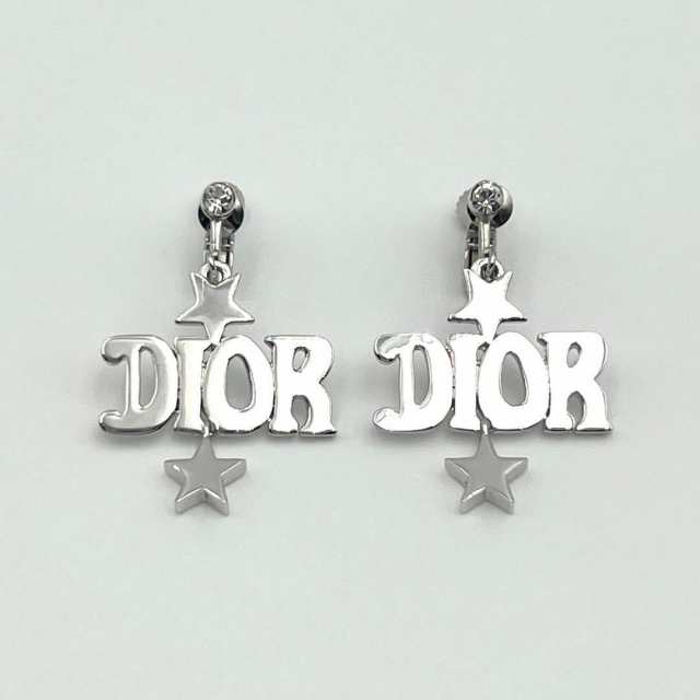 中古 希少 クリスチャンディオール レディース イヤリング DIOR ロゴ