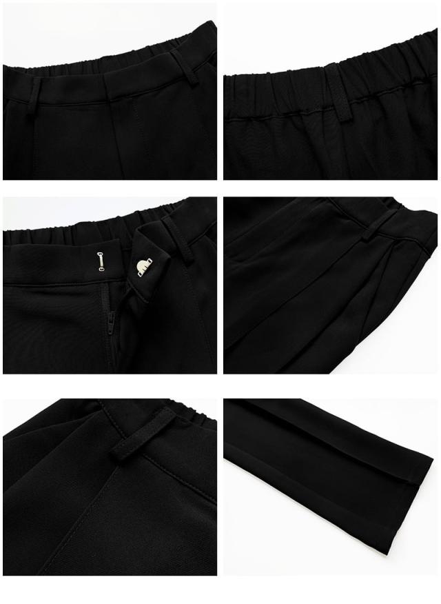 パンツスーツ セットアップ レディース オールインワン おしゃれ 入学式 卒業式 面接 セレモニースーツ ママ 母 服装 黒 卒園式 大きいサイズ_14