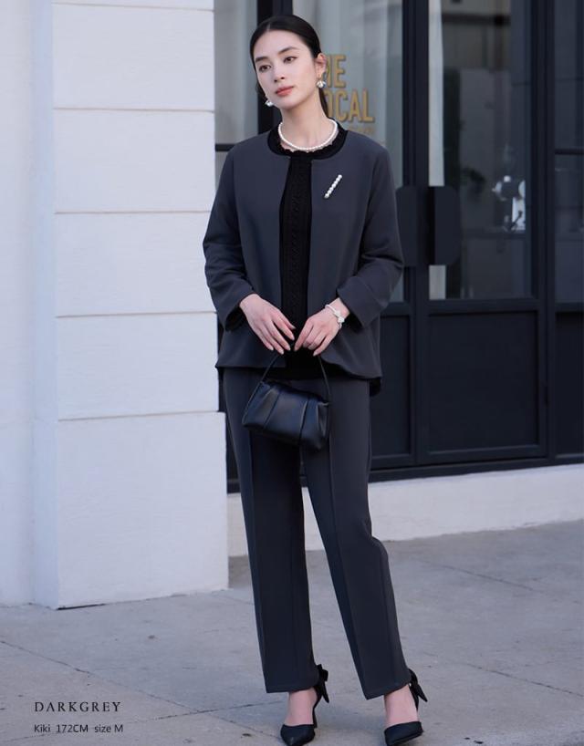 入学式 服装 ママ 卒業式 母 スーツ レディース セレモニースーツ フォーマル 大きいサイズ 30代 40代 50代 結婚式 七五三 オフィス 通勤_9