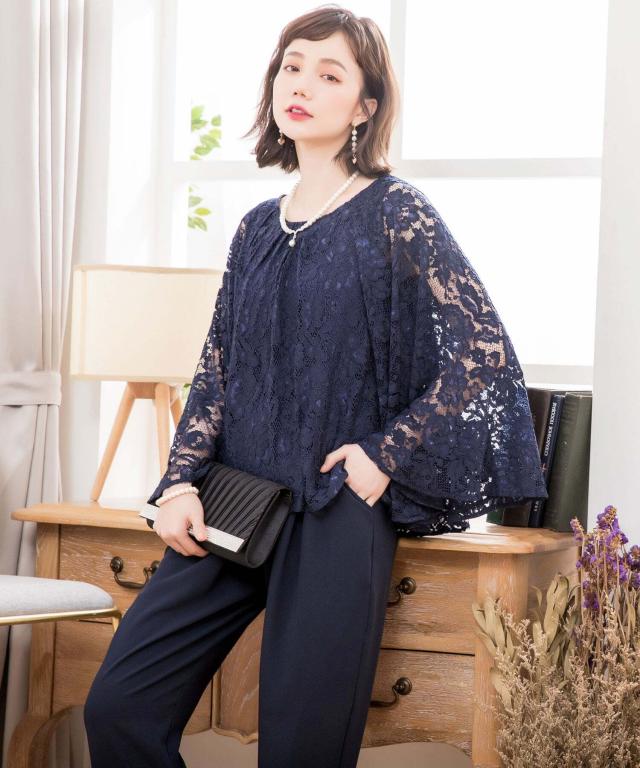 パンツスーツ スーツ レディース 2点セット 体型カバー パンツドレス レディース 通勤 ビジネス 仕事 大きい 大きいサイズ 入学式 フォーマル emile0114 卒業式 卒園式_14