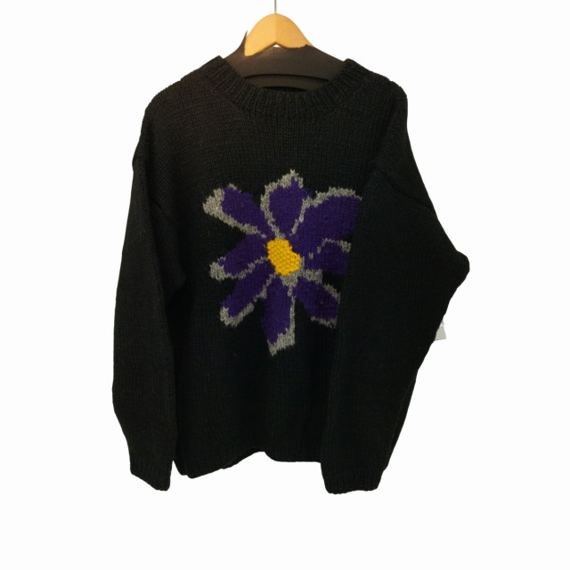 週末SALE中】Mcmachan Woolen 花 ニット ネパール製 黒 - ニット/セーター