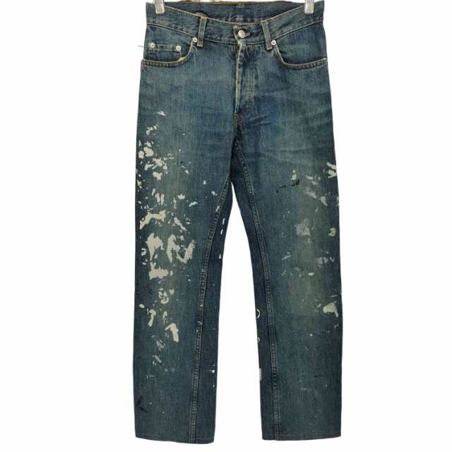 HELMUT LANG(ヘルムートラング) 1999年 Archive 本人期 ペンキ加工 デニムパンツ ペイントデニム メンズ 表記無 【中古】【ブランド古着バズストア】の通販は