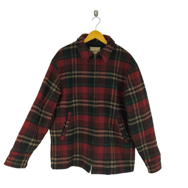 WOOLRICH(ウールリッチ) 90s USA製 タータンチェック ウールジップジャケット メンズ JPN：L 【中古】【ブランド古着バズストア】の通販はその他ジャケット・アウター