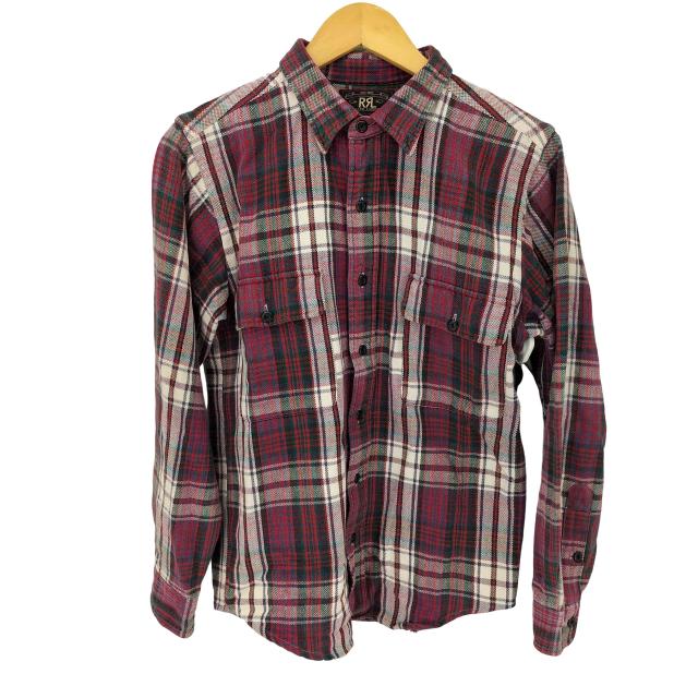 RRL 90s 三ツ星タグ チェックネルシャツ L ラルフローレン RRL 90s 三つ星 オンブレ シャツ チェック 長袖 コットン M