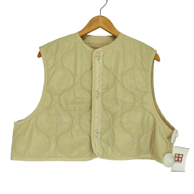 HYKE(ハイク) QUILTED CROPPED VEST キルテッド クロップド