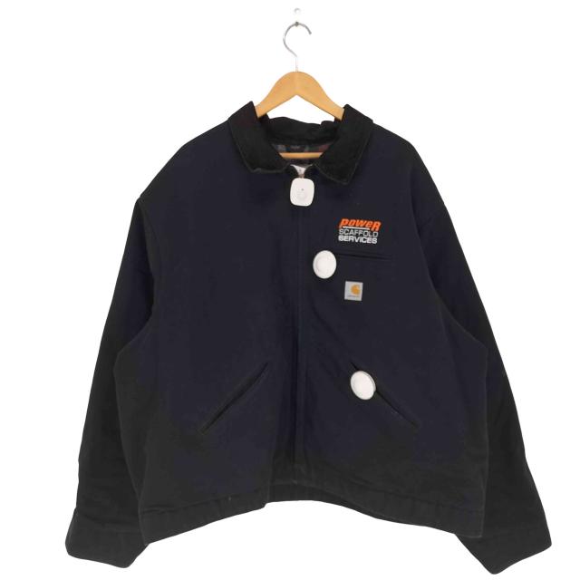 Carhartt(カーハート) MADE IN USA 企業ロゴ デトロイトジャケット DETLOIT JACKET BIG SIZE メンズ  58【中古】【ブランド古着バズストア】
